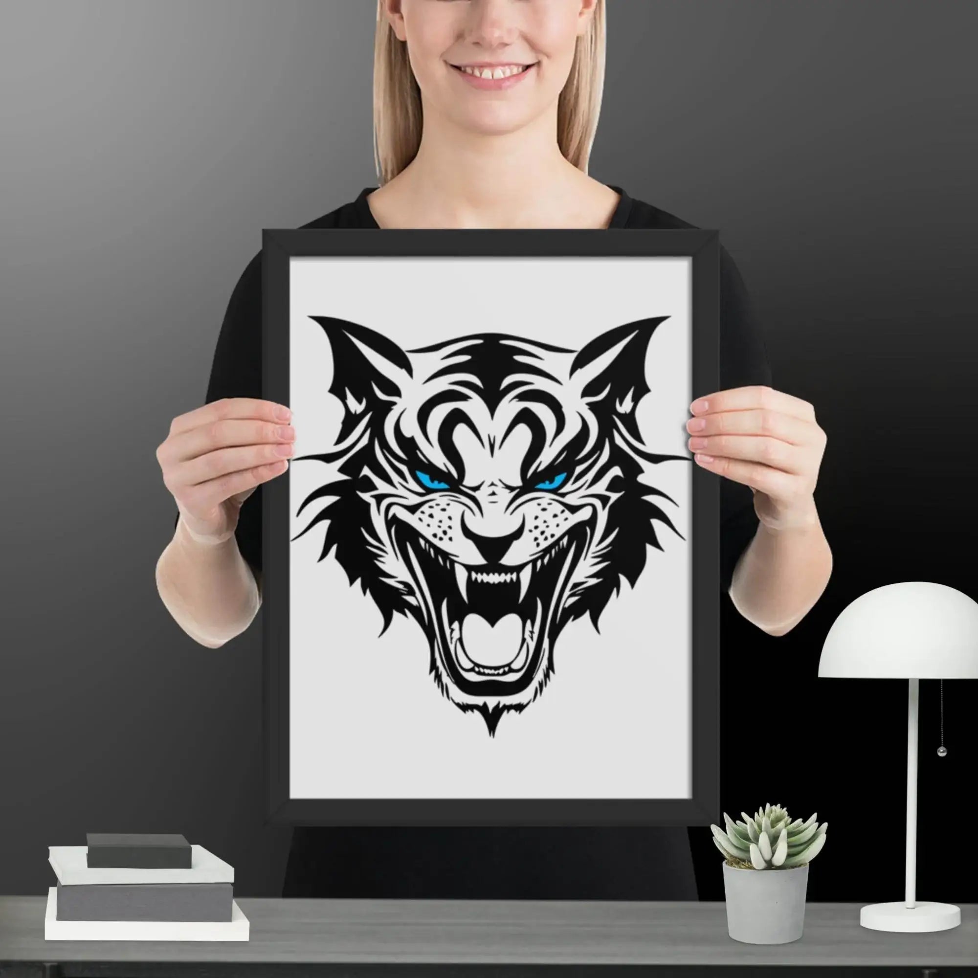 Fierce Fusion Wall Art Framed poster - STYLISHOUR