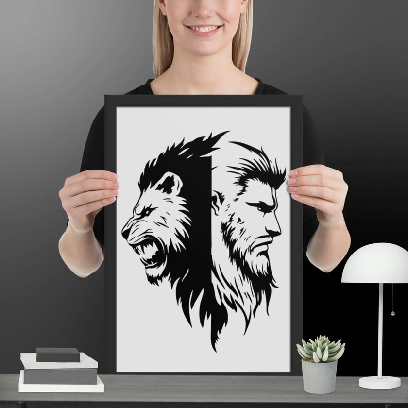 Roaring Fusion Wall Art Framed poster - STYLISHOUR