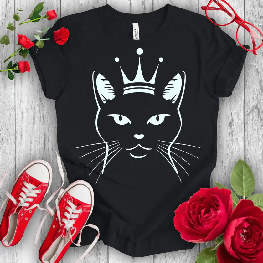 Queen Kitty Tee - Purrfection in Style - STYLISHOUR