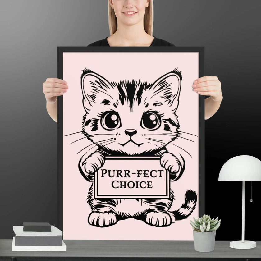 Perfect Choice Framed matte paper poster - STYLISHOUR