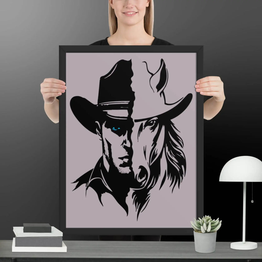The Western Whinny Framed poster - STYLISHOUR