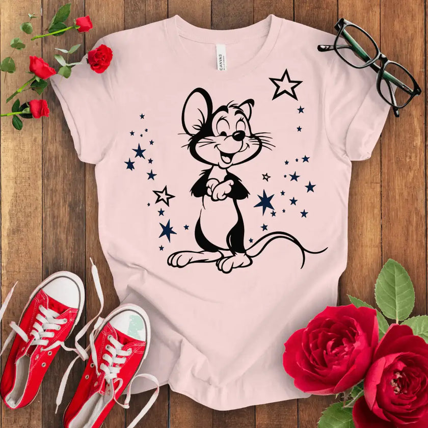Smiley Mouse Tee: Happy vibes only! - STYLISHOUR