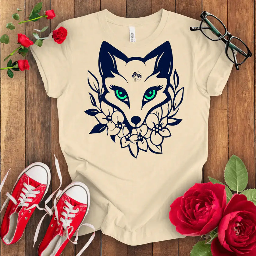 Sneaky Fox Tee: Adorable Animal Print Shirt - STYLISHOUR