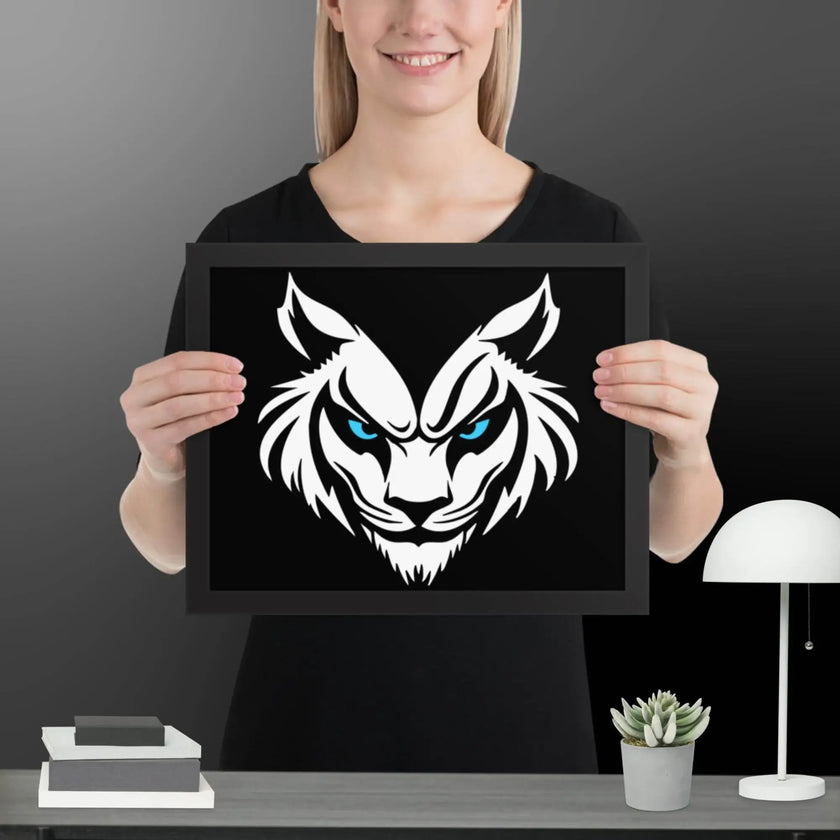 Feral Grin Wall Art Framed poster - STYLISHOUR