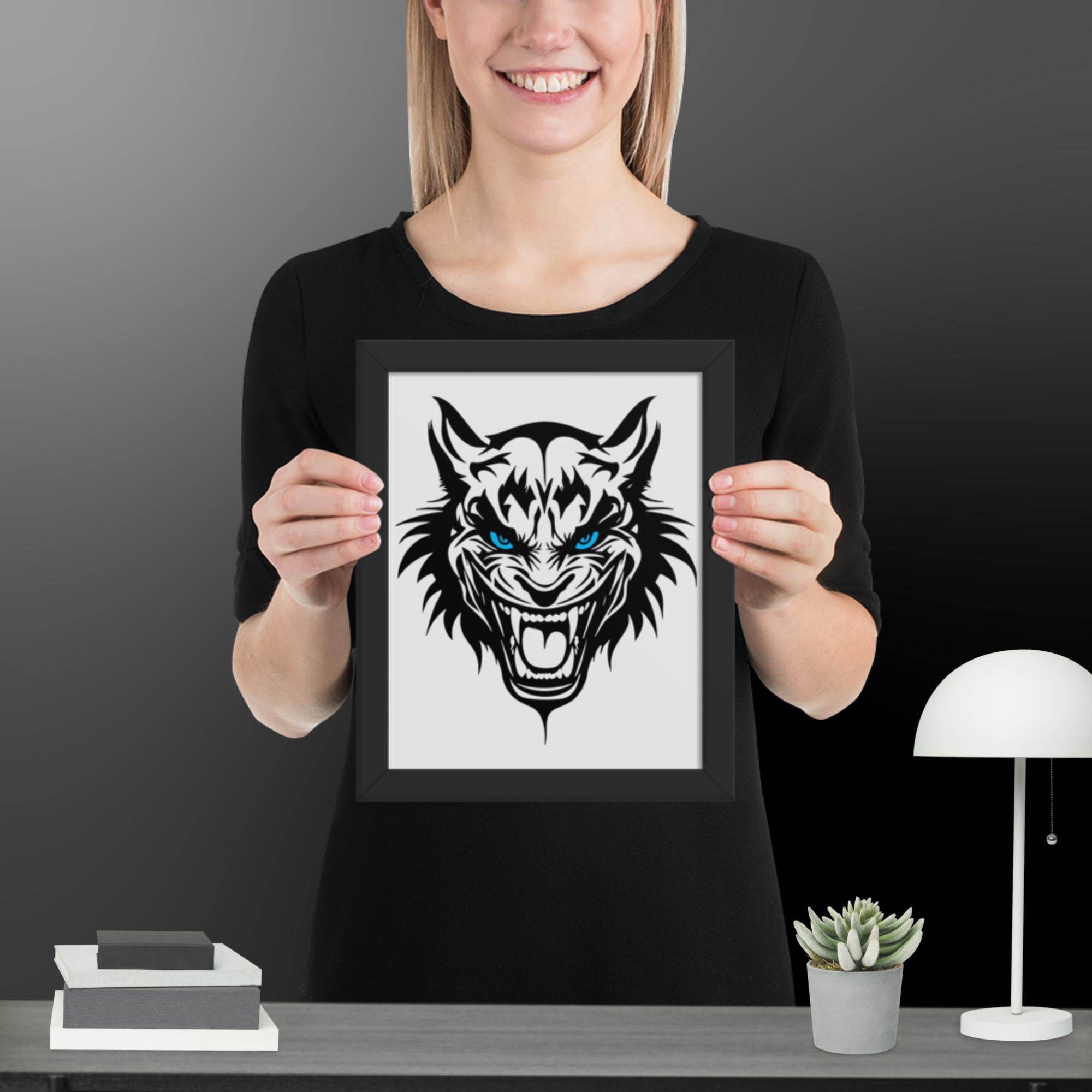 Savage Laughter Wall Art Framed poster - STYLISHOUR