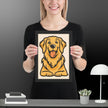 Golden Dog Framed matte paper poster - STYLISHOUR