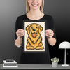 Golden Dog Framed matte paper poster - STYLISHOUR
