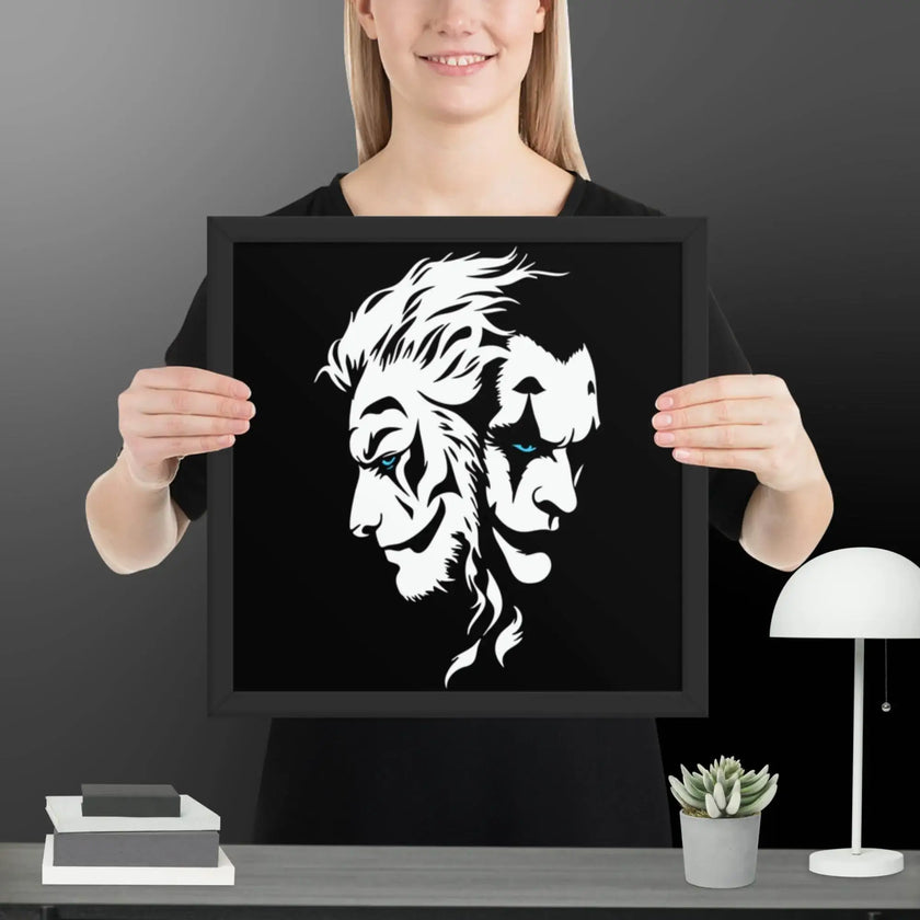 Fusion of Beast and Madness Framed poster - STYLISHOUR