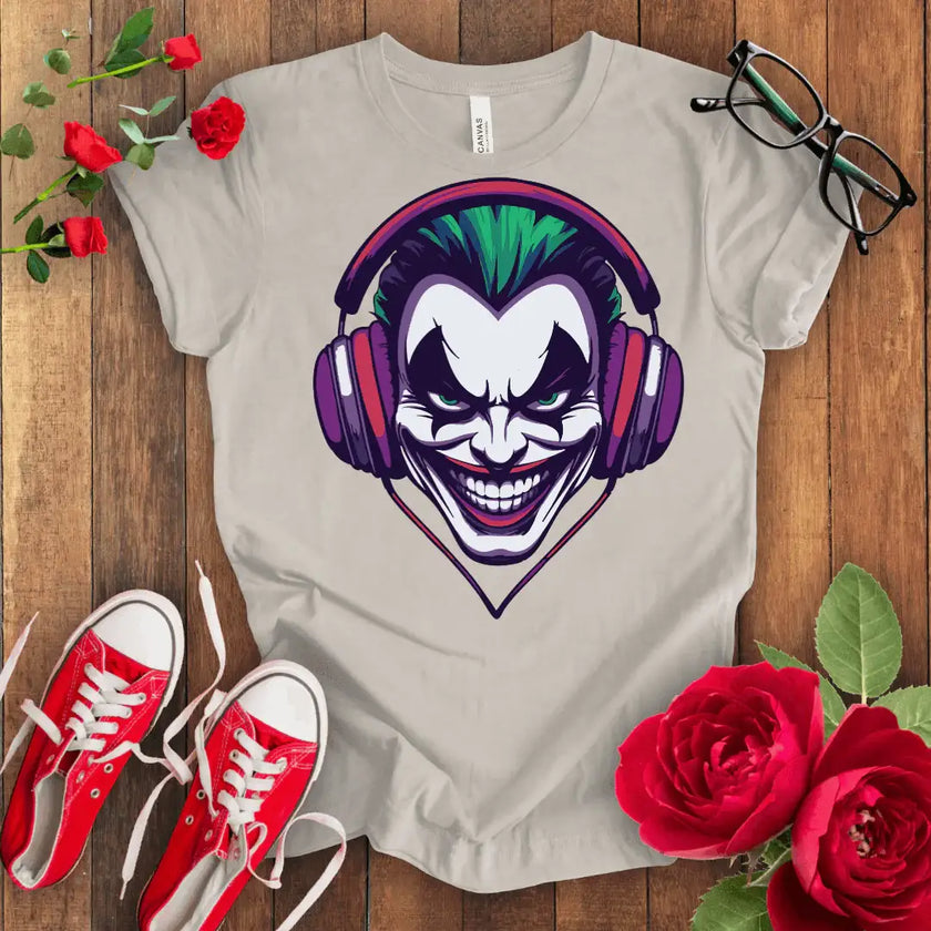 Joker Smile Tee - Killer Graphic Print Shirt - STYLISHOUR