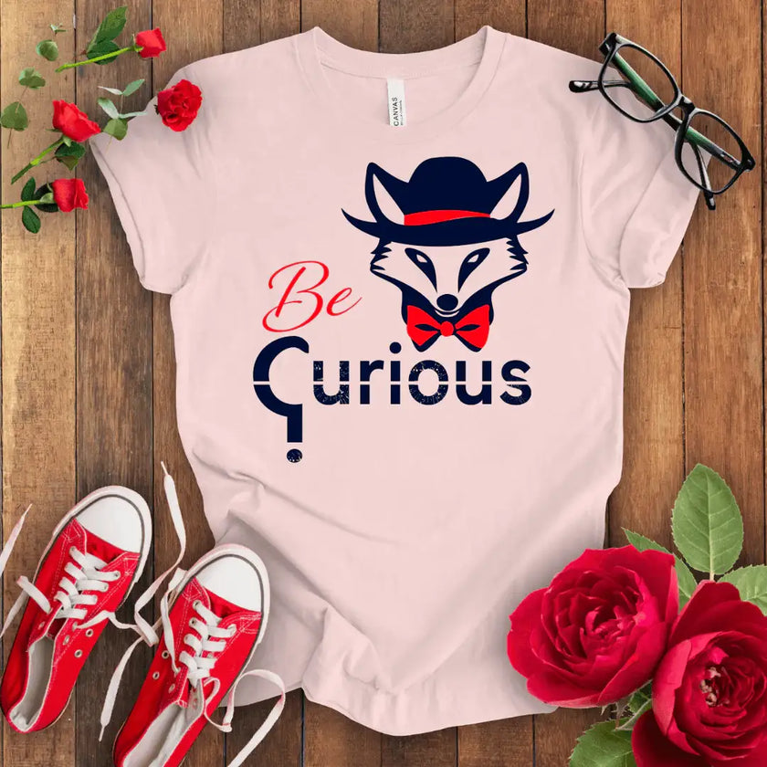 Curious Fox Tee - Stay Wild & Free - STYLISHOUR