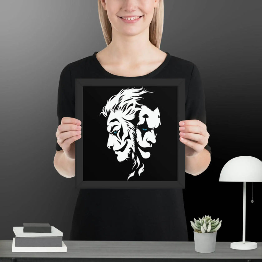 Fusion of Beast and Madness Framed poster - STYLISHOUR