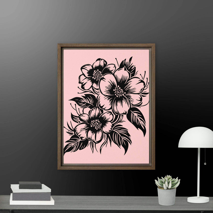 Flower Framed canvas - STYLISHOUR