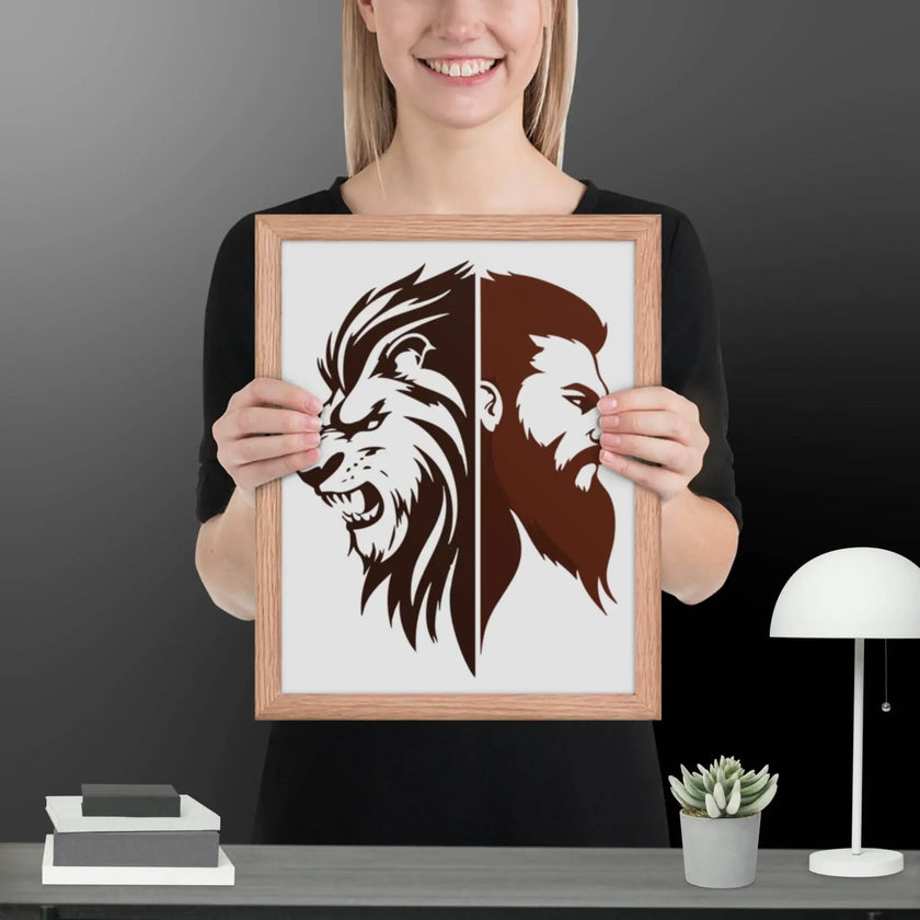 Fierce Fusion Wall Art Framed poster - STYLISHOUR