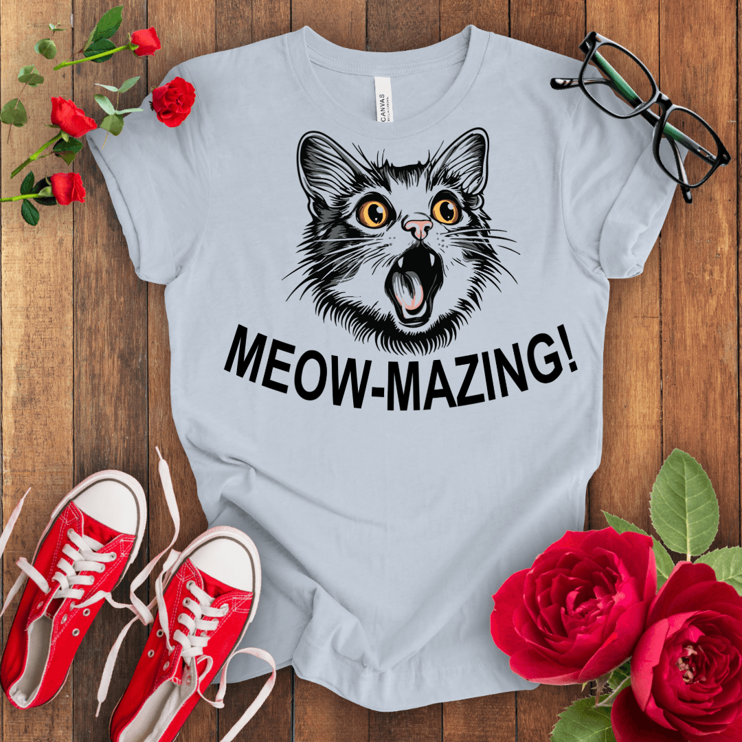 Meow Amazing Cat T-shirt - STYLISHOUR