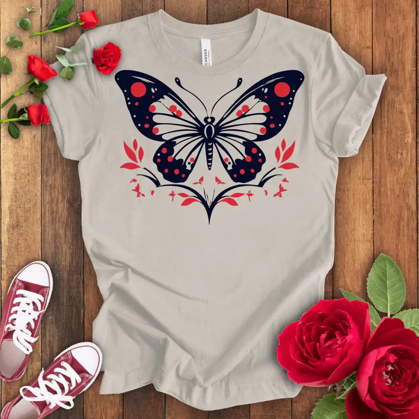 Blooming Butterfly Sky T-shirt - STYLISHOUR