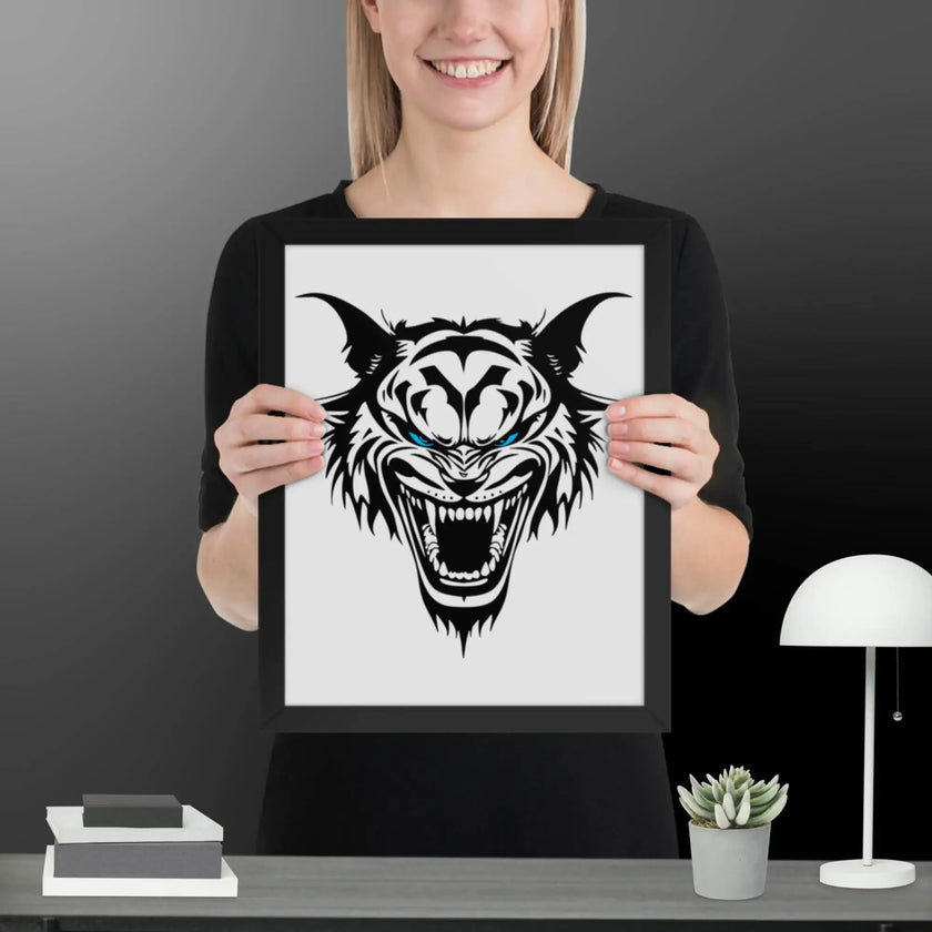 Roaring Madness Wall Art Framed poster - STYLISHOUR