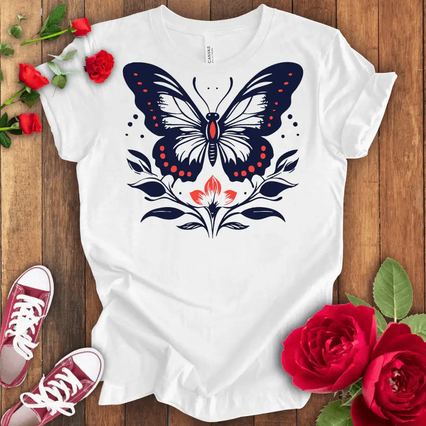Wings of Freedom Butterfly T-shirt - STYLISHOUR