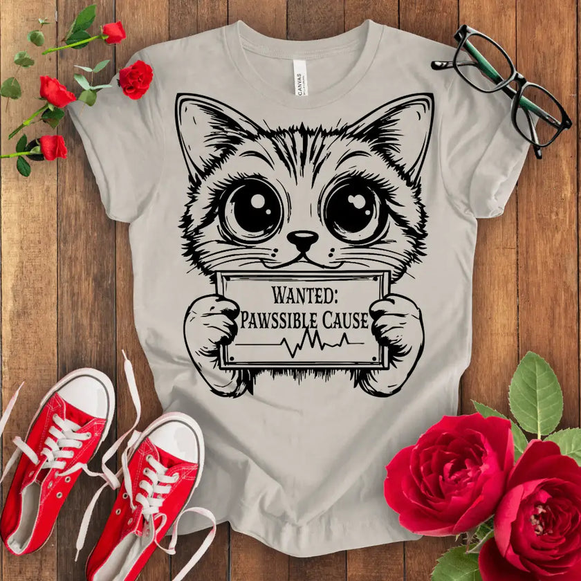 Wanted Cute Kitten T-shirt - STYLISHOUR