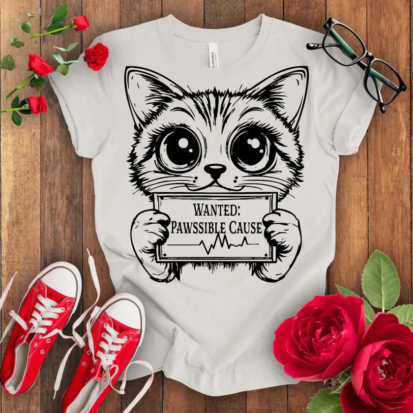 Wanted Cute Kitten T-shirt - STYLISHOUR