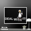 Deal with it Duck Framed canvas - STYLISHOUR