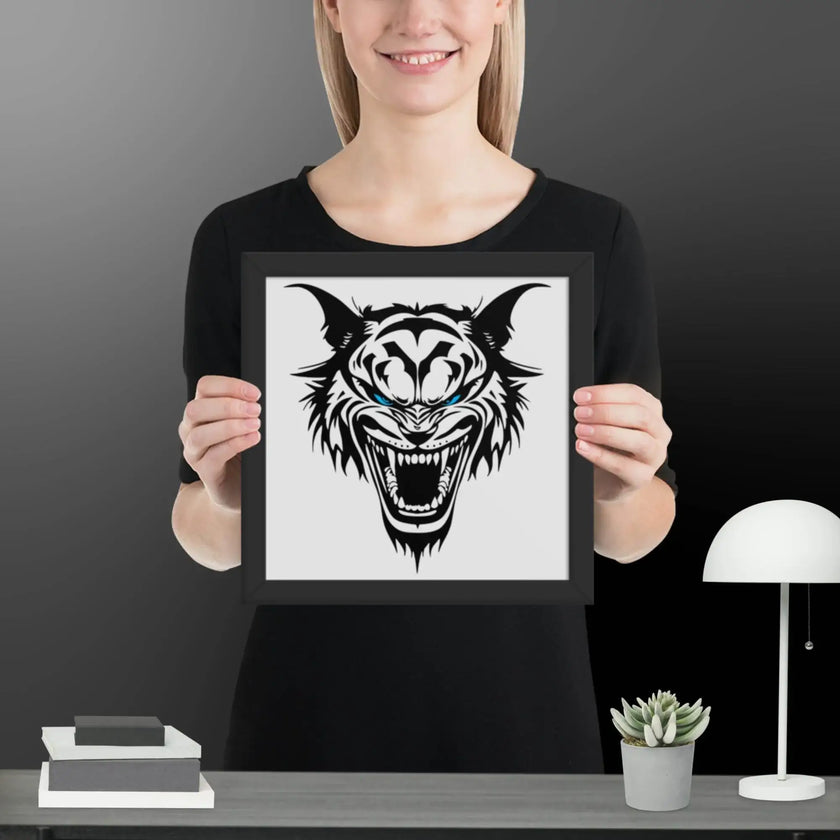 Roaring Madness Wall Art Framed poster - STYLISHOUR