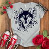 Floral Green Eye Wolf T-shirt - STYLISHOUR