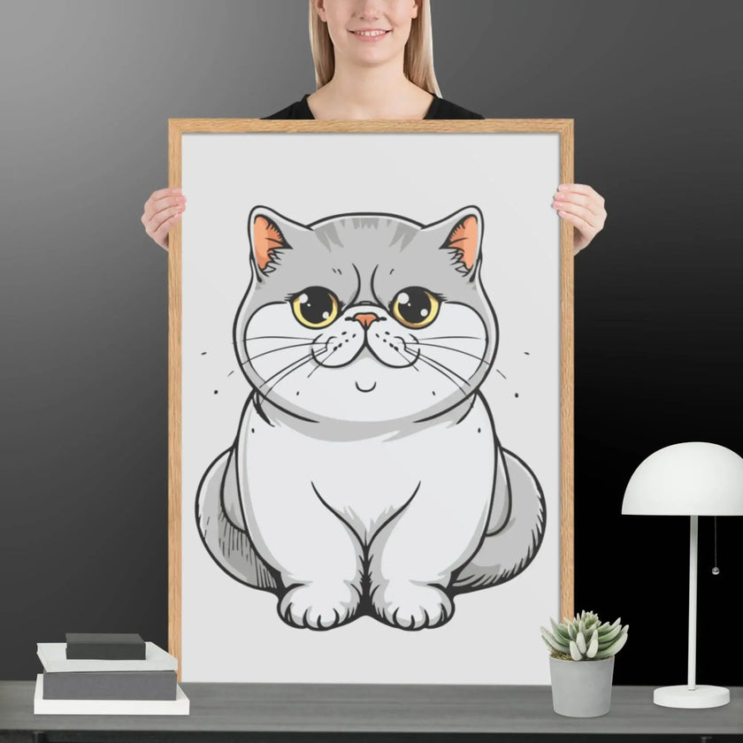 Adorable Cat Framed matte paper poster - STYLISHOUR