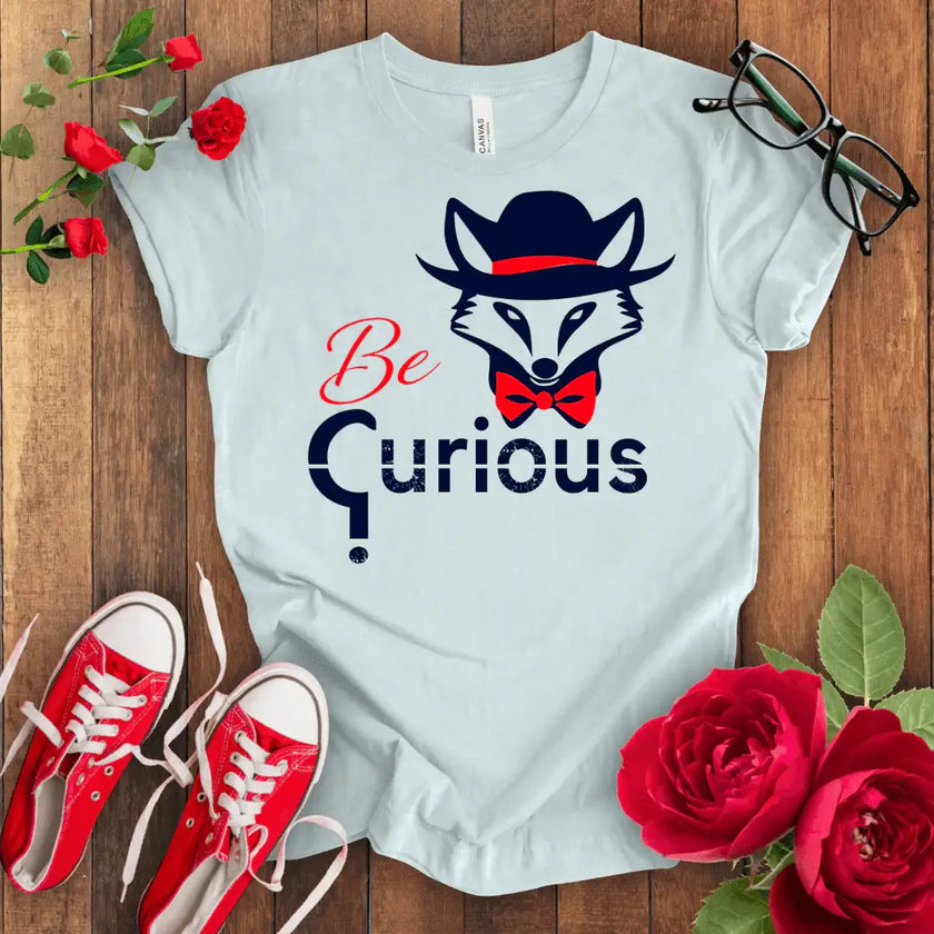 Curious Fox Tee - Stay Wild & Free - STYLISHOUR