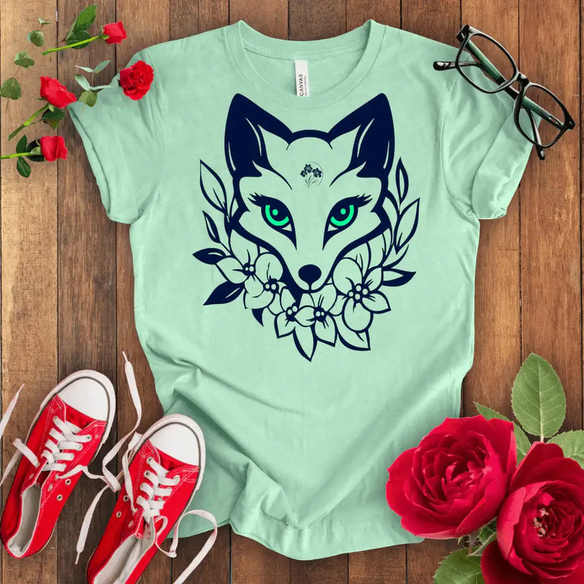 Sneaky Fox Tee: Adorable Animal Print Shirt - STYLISHOUR