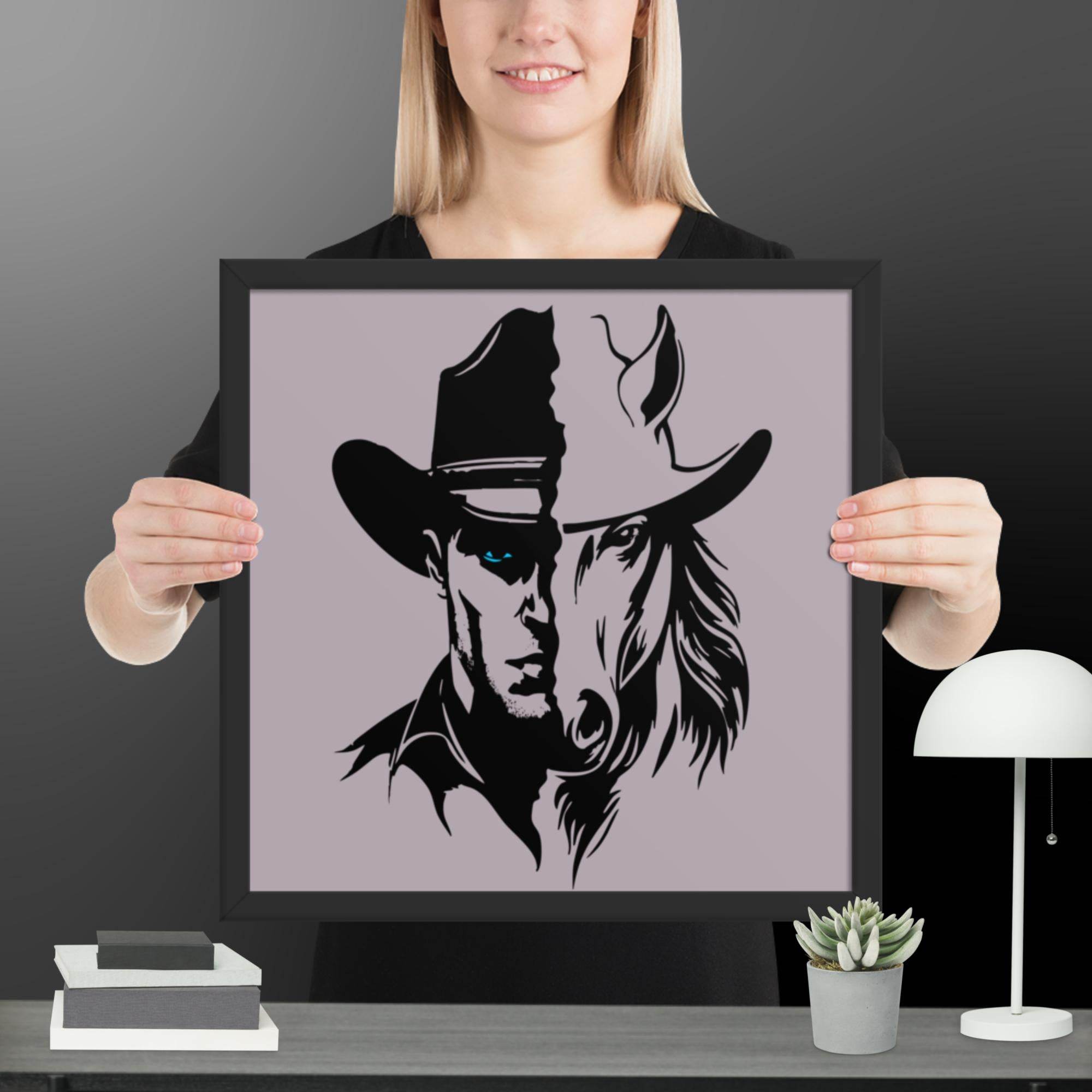 The Western Whinny Framed poster - STYLISHOUR