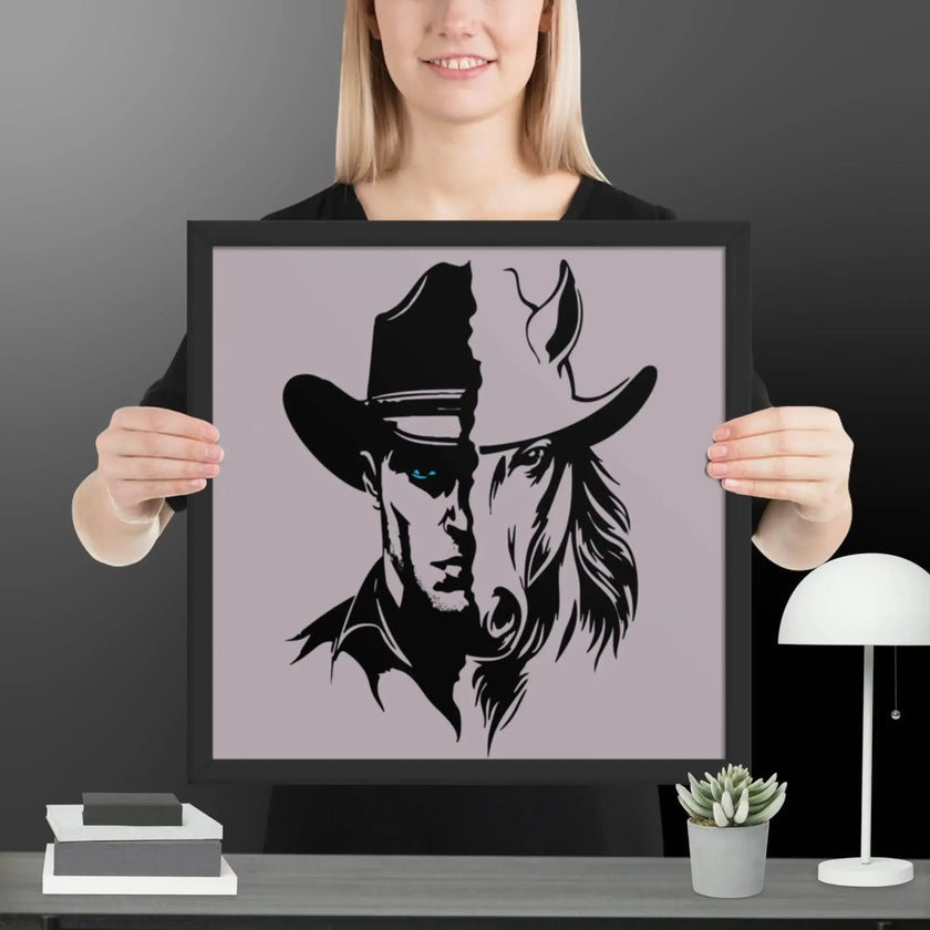 The Western Whinny Framed poster - STYLISHOUR