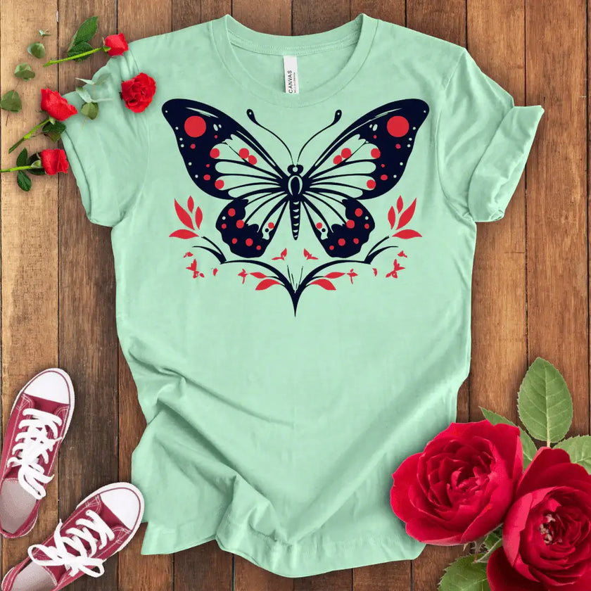 Blooming Butterfly Sky T-shirt - STYLISHOUR