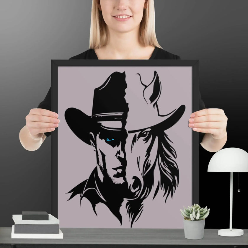 The Western Whinny Framed poster - STYLISHOUR