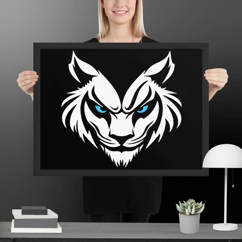 Feral Grin Wall Art Framed poster - STYLISHOUR