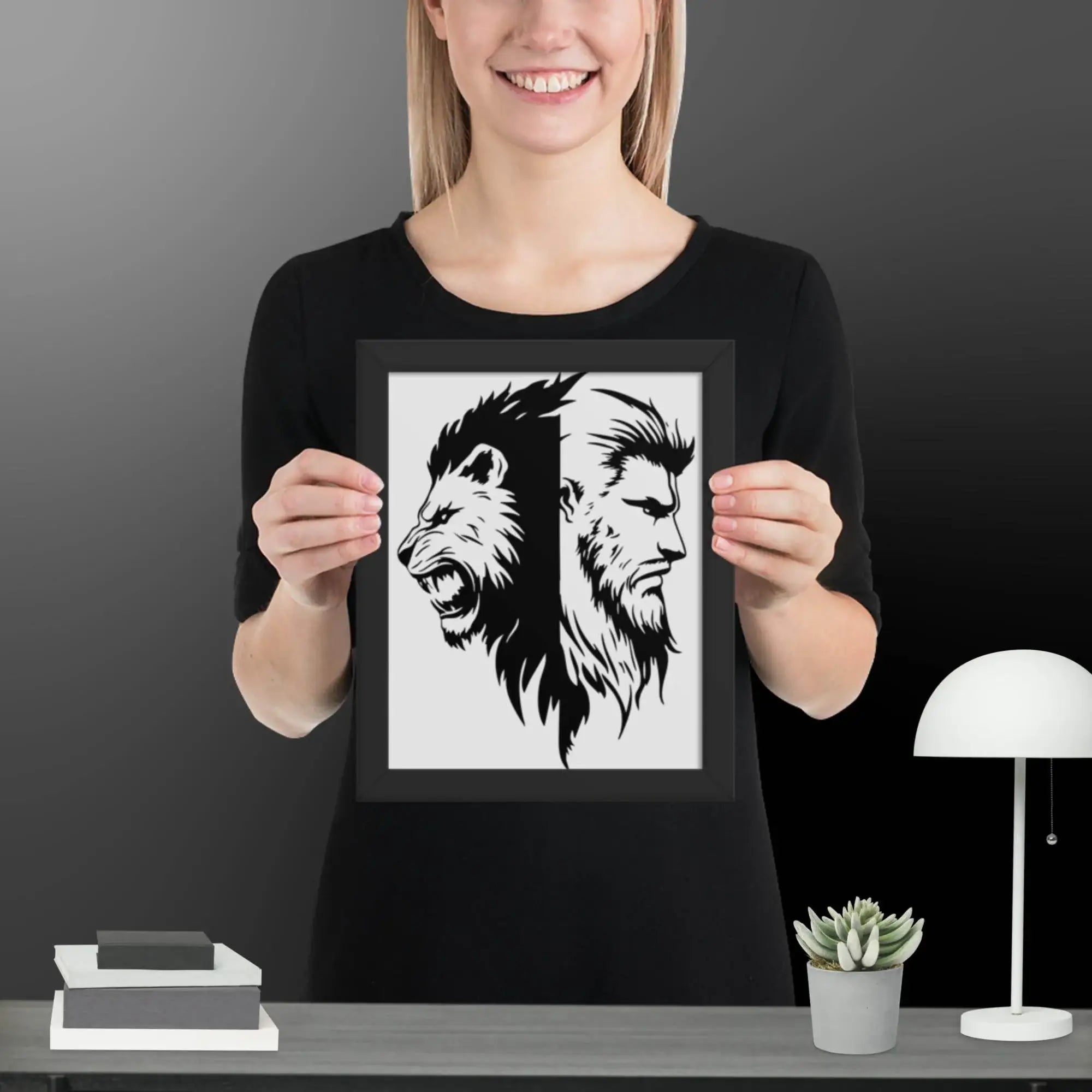 Roaring Fusion Wall Art Framed poster - STYLISHOUR