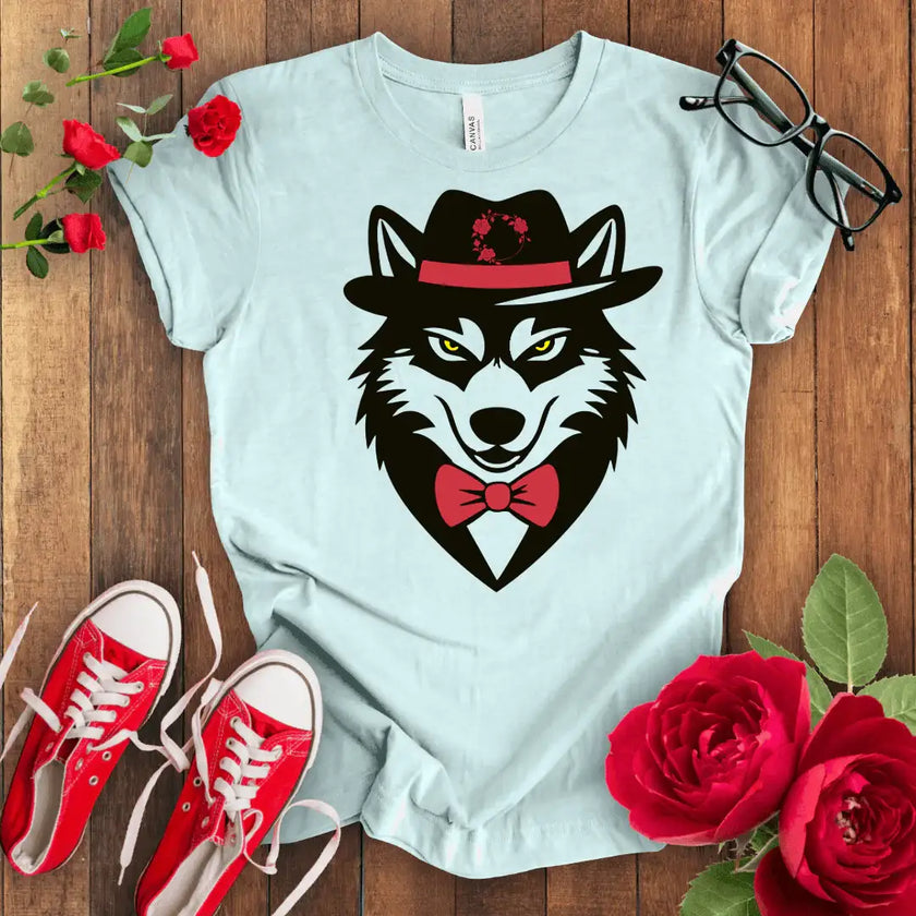 Winter Wolf T-shirt: Chilling Eye Design - STYLISHOUR