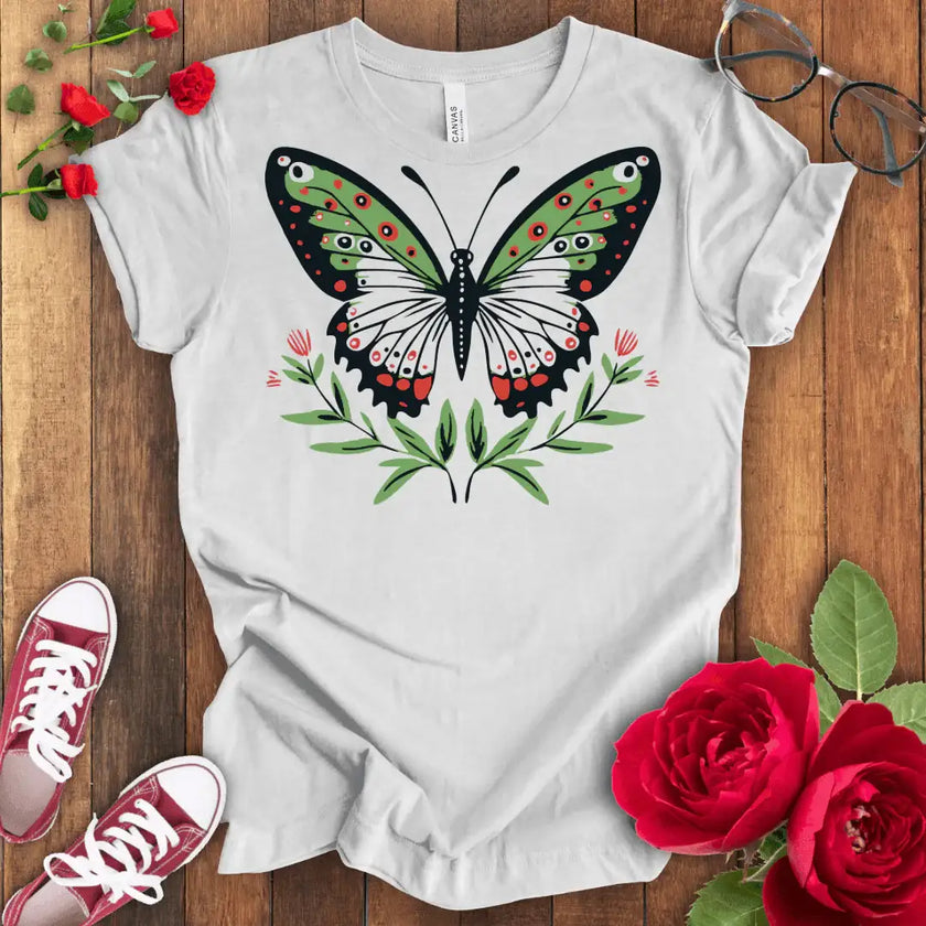 Colors in Flight Butterfly T-shirt - STYLISHOUR