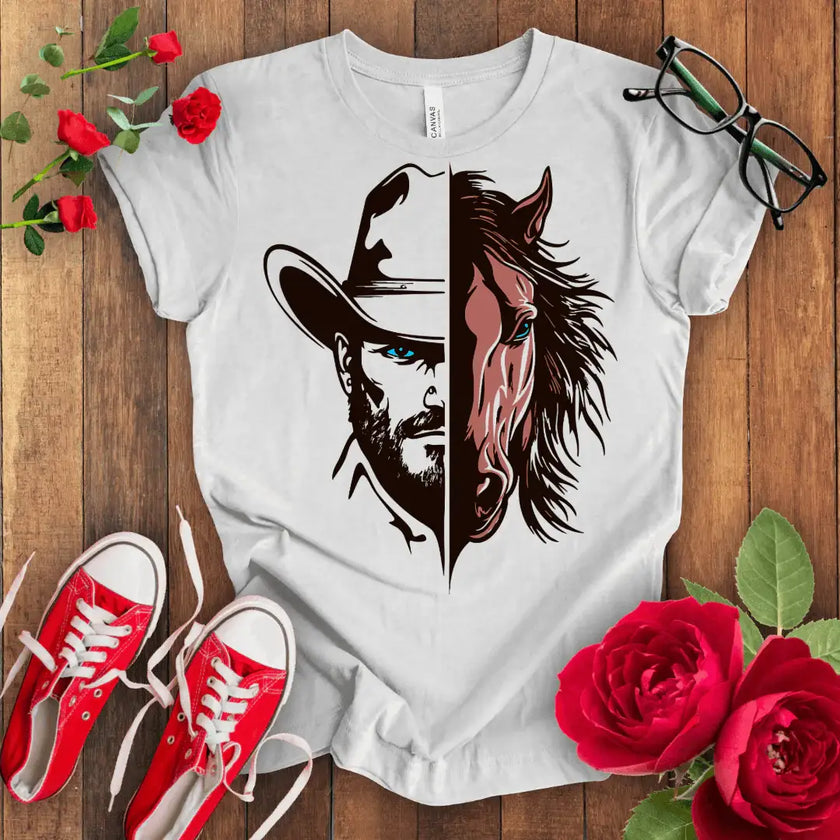 Cowboy with Hat T-shirt - STYLISHOUR