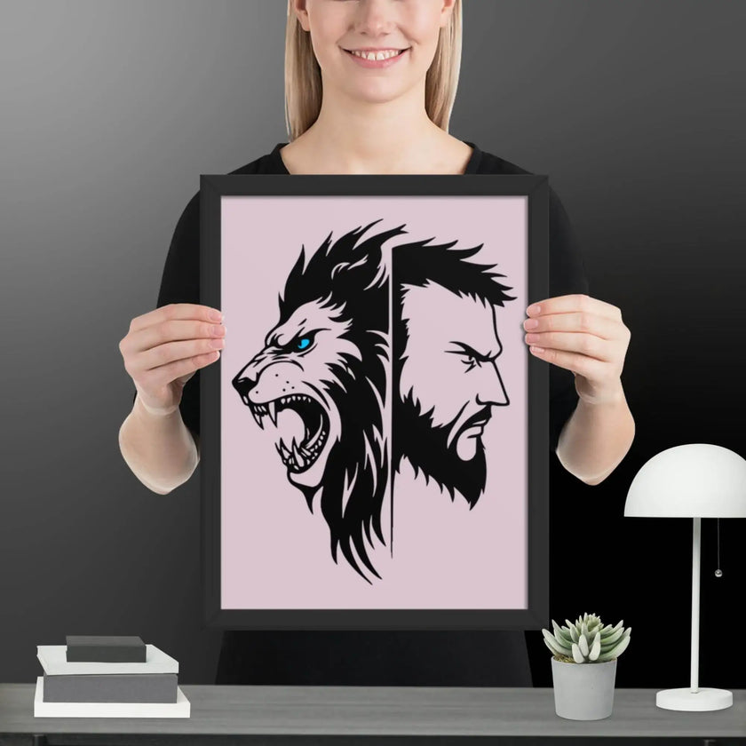 Fierce Fusion Wall Art Framed poster - STYLISHOUR