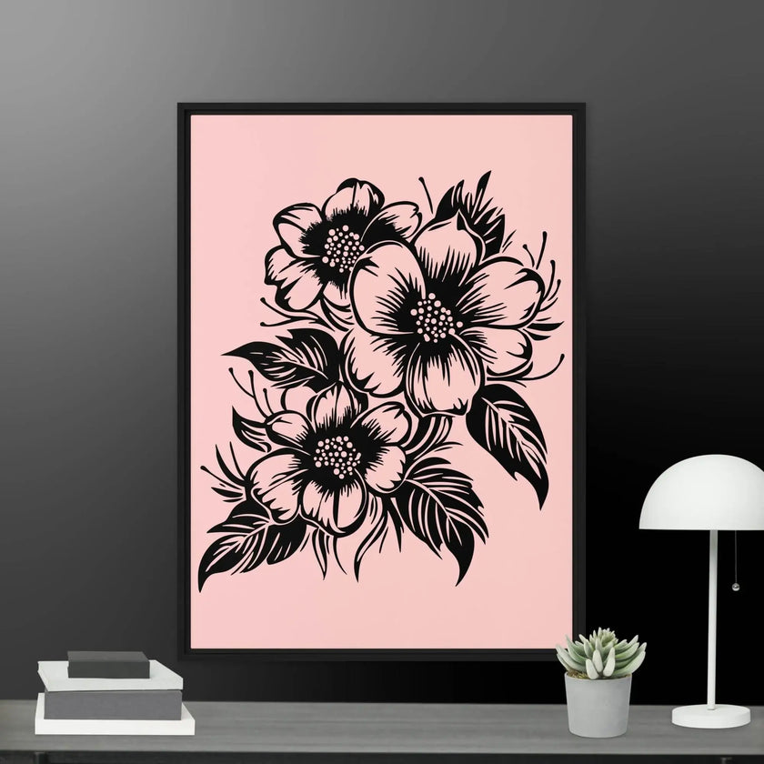 Flower Framed canvas - STYLISHOUR