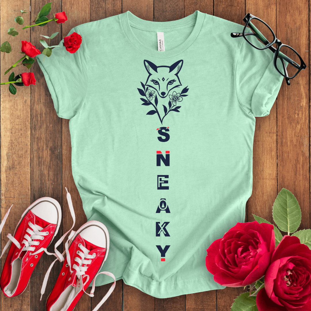 Cute Sneaky Fox T-shirt - STYLISHOUR
