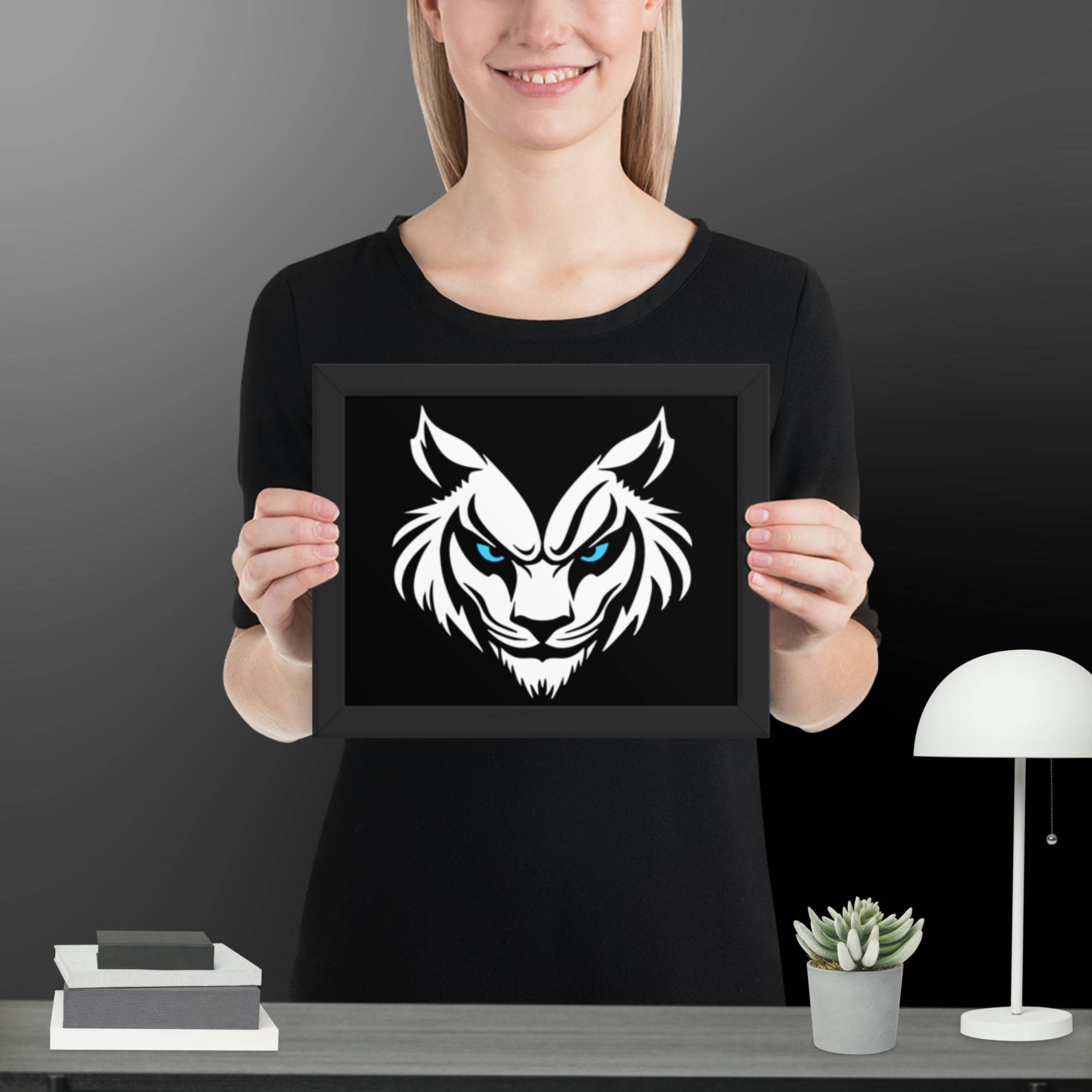Feral Grin Wall Art Framed poster - STYLISHOUR