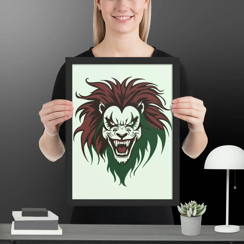 Roaring Madness Wall Decor Framed poster - STYLISHOUR