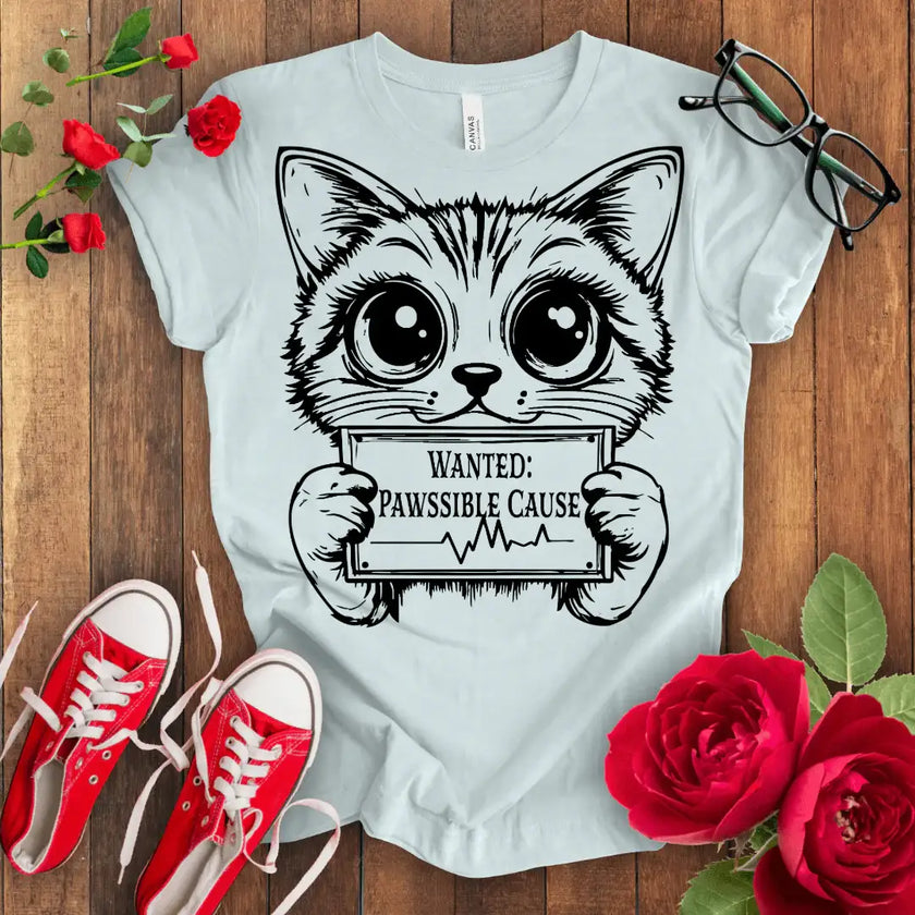 Wanted Cute Kitten T-shirt - STYLISHOUR