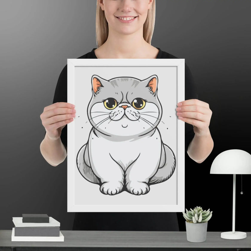 Adorable Cat Framed matte paper poster - STYLISHOUR