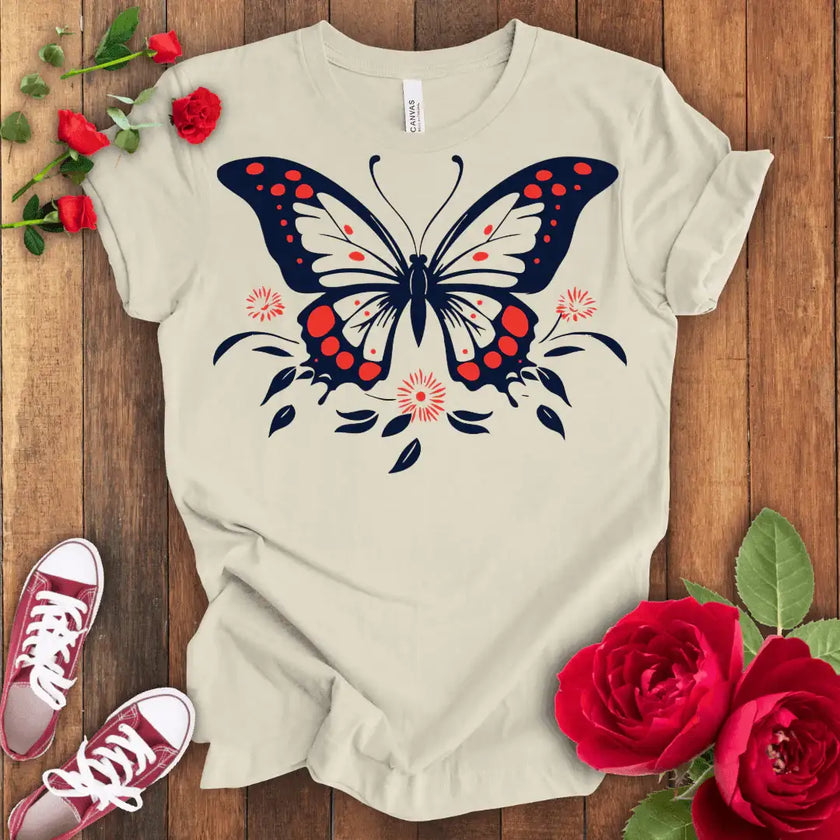 Flight of Grace Butterfly T-shirt - STYLISHOUR