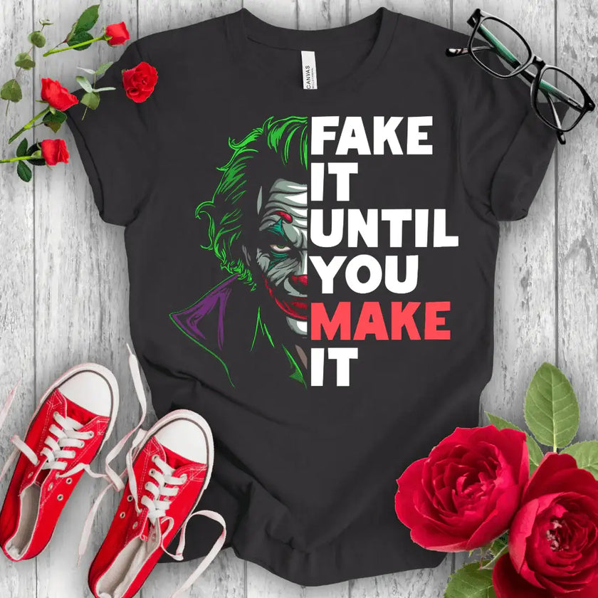 Fake it Joker Premium T-shirt - STYLISHOUR