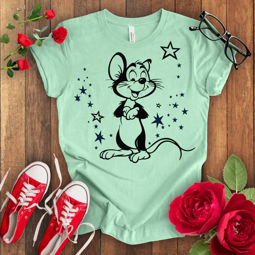 Smiley Mouse Tee: Happy vibes only! - STYLISHOUR