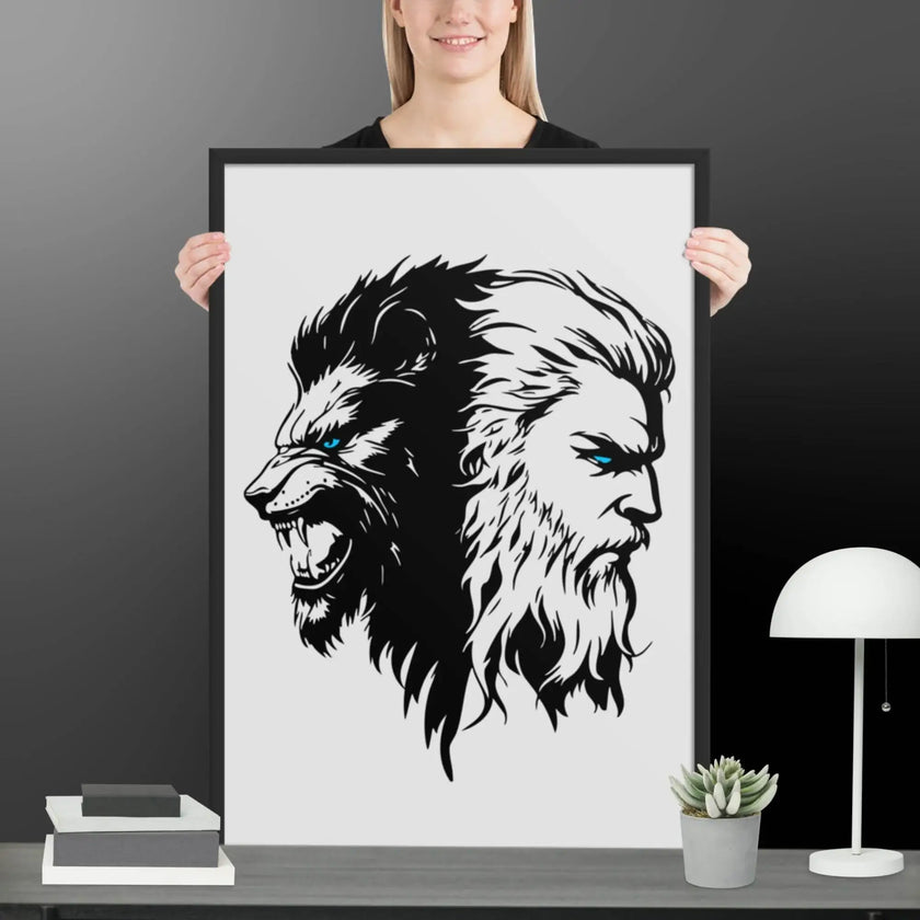 Fusion of Beast and Madness Framed poster - STYLISHOUR