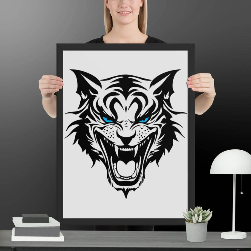 Fierce Fusion Wall Art Framed poster - STYLISHOUR